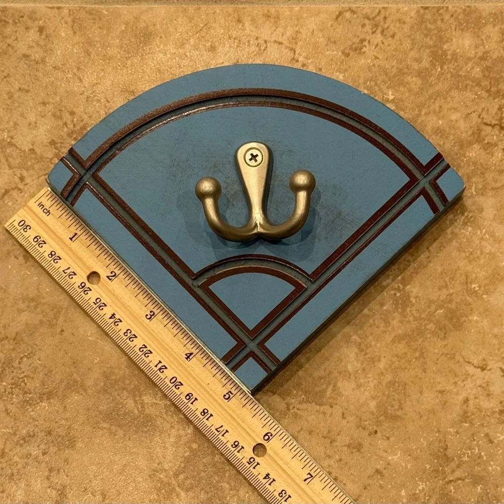 Pottery Barn kids baseball coat, hook wall hanging retired